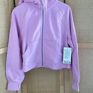 NWT LULULEMON SCUBA OVERSIZED FULL ZIP VITA VITA PINK SIZE M/L MEDIUM JACKET